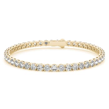 7.00 Ct. T.W. White Lab-Grown Diamond 14K Yellow Gold Classic Tennis Bracelet