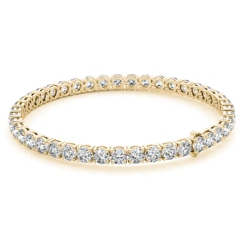 10.00 Ct. T.W. White Lab-Grown Diamond 14K Yellow Gold Classic Tennis Bracelet
