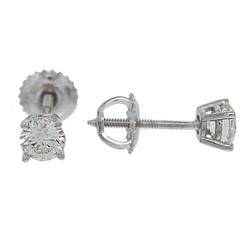 IGI Certified 3/4 Ct. T.W. White Lab-Grown Diamond Stud 14K White Gold Earrings