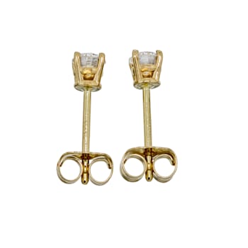 IGI Certified 1/4 Ct. T.W. White H-I Lab Grown Diamond Stud 14K Yellow
Gold Earrings
