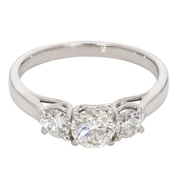 1 1/2 Ct. T.W. Lab-Grown Diamond Certified Ring 14K White Gold