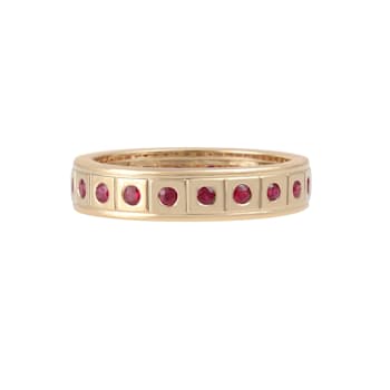 Ruby 18K Yellow Gold Gents Ring 0.71 ctw