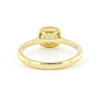Green Prosperity Demantoid 18K Yellow Gold Ring 0.53ctw