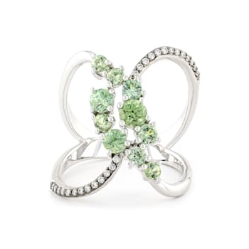 Green Prosperity Madagascar Demantoid 18K White Gold 1.59ctw