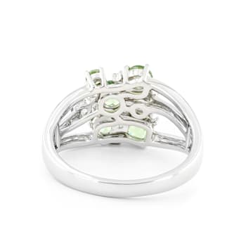 Green Prosperity Demantoid 18K White Gold Ring 1.46ctw