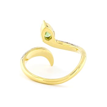 Green Prosperity Demantoid 18K Yellow Gold Ring 0.68ctw