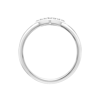 Women's Diamond Stackable Ring in 925 Sterling Silver 1/10ct (I-J Color,
I3 Clarity)