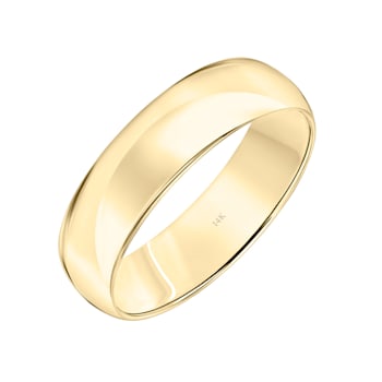Men’s or Women's 14K Yellow Gold 6MM Comfort Fit Classic Wedding Band by
Brilliant Expressions