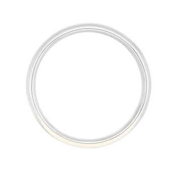 Men’s or Women's 14K White  Gold 6MM Comfort Fit Classic Wedding Band by
Brilliant Expressions