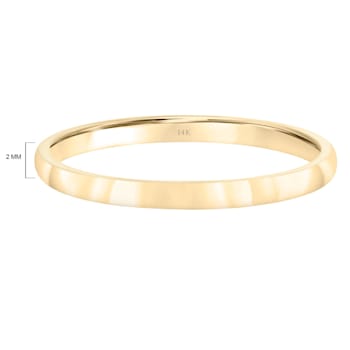 Men’s or Women's 14K Yellow Gold 2MM Comfort Fit Classic Wedding Band by
Brilliant Expressions