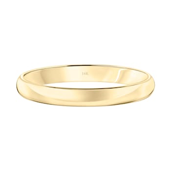 Men’s or Women's 14K Yellow Gold 3MM Comfort Fit Classic Wedding Band by
Brilliant Expressions