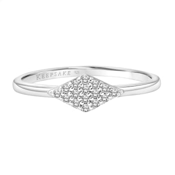Women's Diamond Stackable Ring in 925 Sterling Silver 1/10ct (I-J Color,
I3 Clarity)