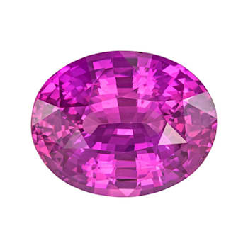 Pink Sapphire Loose Gemstone 12.46x9.81mm Oval 6.27ct