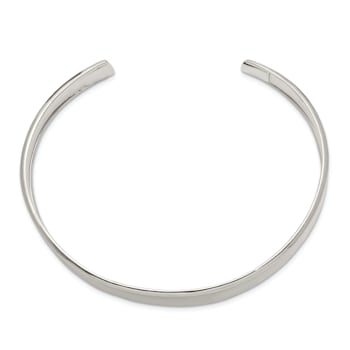 Sterling Silver Concave Cuff Bracelet
