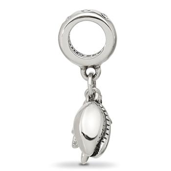 Sterling Silver Enamel Turtle, Shell and Starfish Dangle Bead