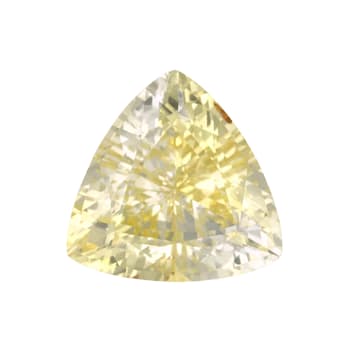 Yellow Sapphire Loose Gemstone Unheated 10mm Trillion 3.97ct