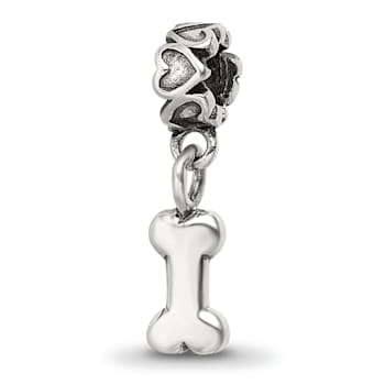 Sterling Silver Dog Bone Dangle Bead