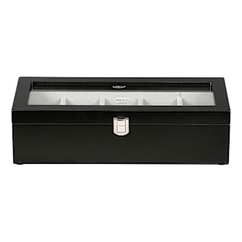 Mele and Co Tate Glass Top Wooden Watch Box