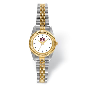 LogoArt Auburn University Pro Two-tone Ladies Watch