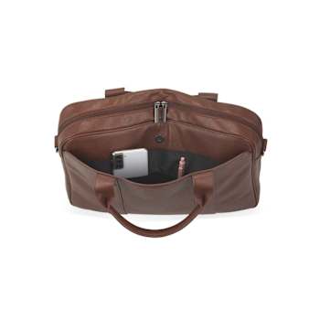 Bugatti Palermo Executive Briefcase in Cognac