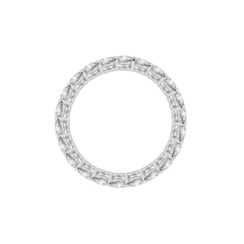 White Cubic Zirconia Platinum Over Sterling Silver Ring 3.60ctw