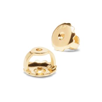 White Cubic Zirconia 14k Gold Studs With Velvet Gift Box 2ctw