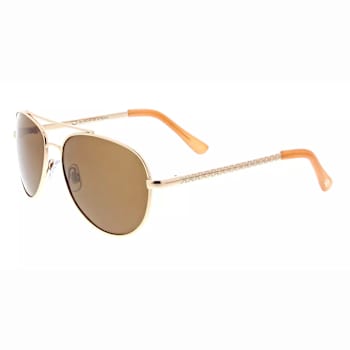 OSCAR by Oscar de la Renta Gold Tone Aviator Frame / Brown Gradient
Lenses Sunglasses