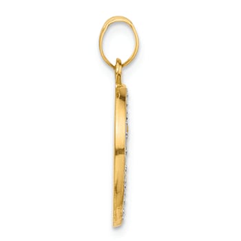 14K Two-tone Gold St. Michael Medal Pendant