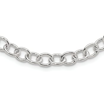Sterling Silver Cable 6.75mm Necklace