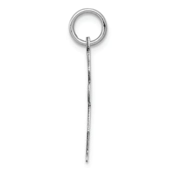Rhodium Over 14K White Gold Satin Girl Hugs Charm