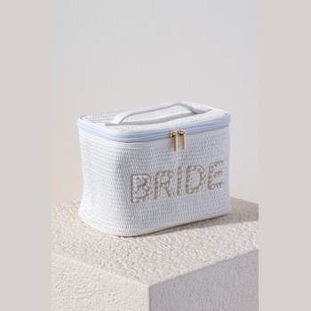 Shiraleah Bride Cosmetic Case, White