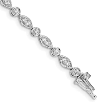14K White Gold Lab Grown Diamond VS/SI GH, Bracelet