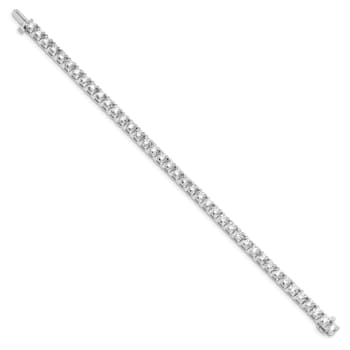 Rhodium Over 14K White Gold 9.00 ct. Near Colorless Moissanite 4 Prong
Tennis Bracelet