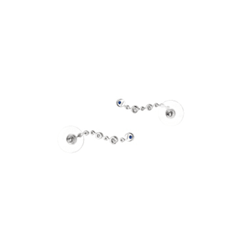 White Cubic Zirconia Platineve® Curved Earrings 0.91ctw