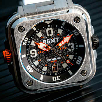 RGMT Pershing Black Dial White Bezel White Stainless Steel Band
Automatic Watch