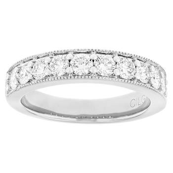Lab-Grown Diamond Band Ring In Sterling Silver 0.50ctw