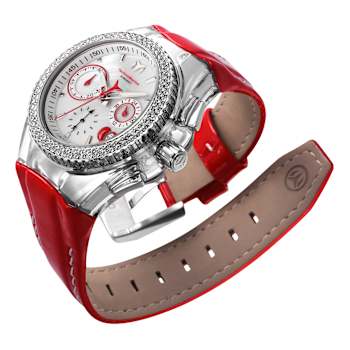 Technomarine Cruise Valentine 40mm White Dial Crystal Accents White
Silicone Strap Quartz Watch