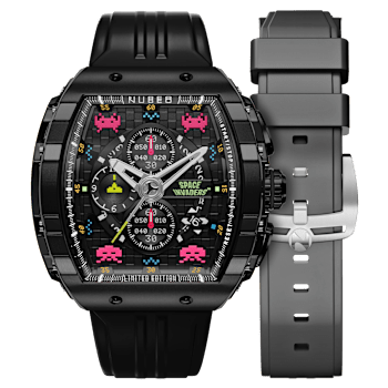 Nubeo Magellan Chronograph Space Invaders Black Stainless Steel Band
Limited Edition Watch