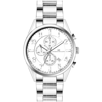 Oceanaut Men's Escapade White Dial, Stainless Steel Watch