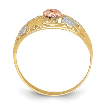 14K Floral Dome Ring