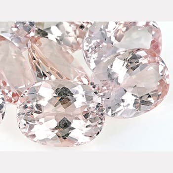 Morganite 8x6mm Oval Set of 10 12.31ctw