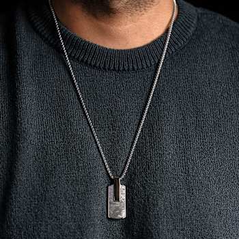 Atlantica Dog Tag Gray Meteorite