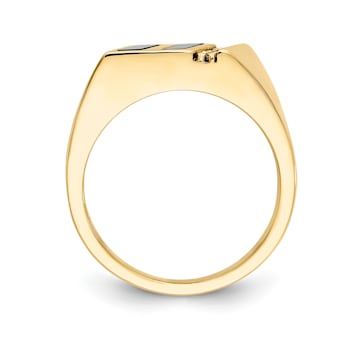 10K Yellow Gold AA Diamond Ring