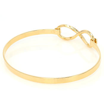 Infinity Bracelet In 18K Gold Over Bronze
