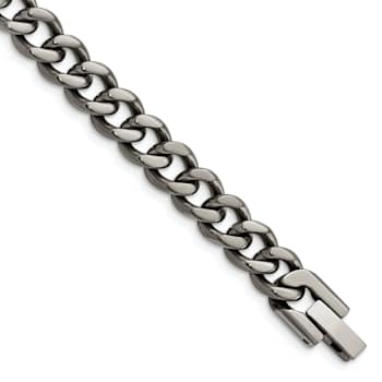 Titanium Polished 7.5mm Curb Chain
