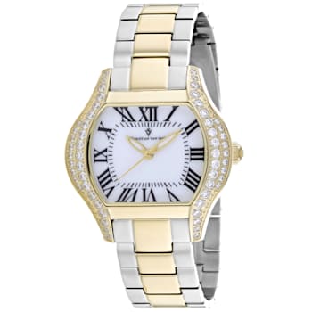 Christian Van Sant Women's Bianca Yellow Two-tone Stainless Steel
Bracelet Watch