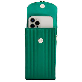 Mimi Green Phone Case with Wristlet