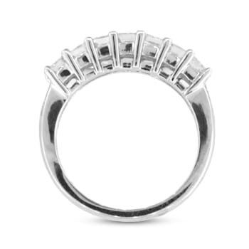 1.00ctw Princess Cut Diamond Band in 14k White Gold