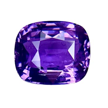 Purple Sapphire Loose Gemstone Unheated 8.4x7.17mm Cushion 2.57ct
