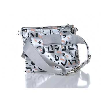 GO Dash Dot Weekender Handbag in Cheetah Silver Blue